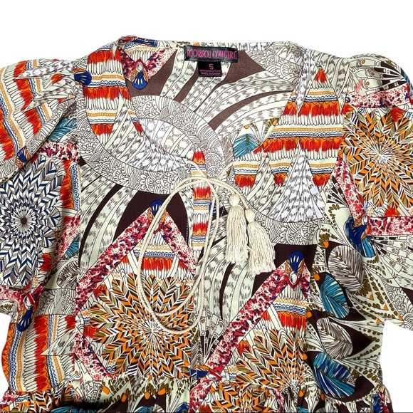 Rock & Roll Cowgirl Tunic Mini Dress Bohemian - Picture 3 of 8